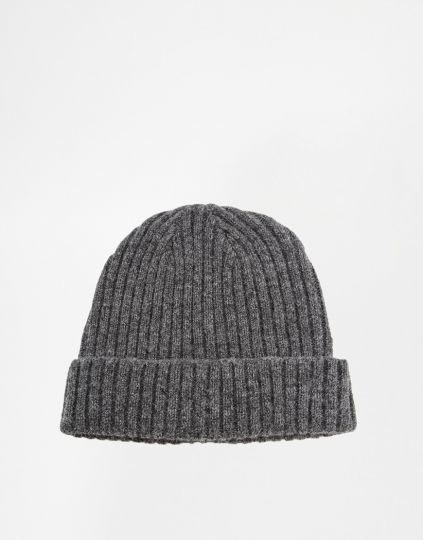 Шапка-бини из овечьей шерсти ASOS