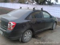 Багажник на крышу Chevrolet Cobalt, Атлант, прямоугольные дуги