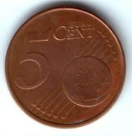 5 евроцентов 2001 г. Нидерланды