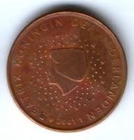 5 евроцентов 2001 г. Нидерланды