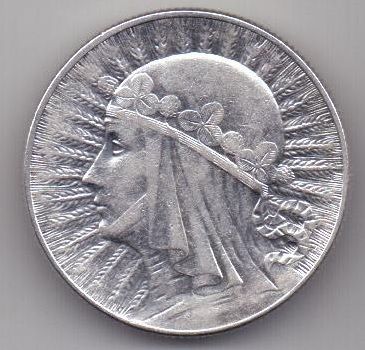 5 злотых 1933 г. UNC Польша
