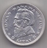 5 лит 1936 г. UNC Литва