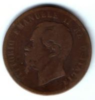 10 чентезимо 1866 г. Италия
