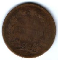 10 чентезимо 1866 г. Италия