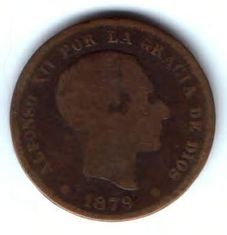 5 сантимов 1879 г. Испания