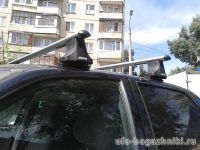 Багажник на крышу на Ладу Приору (Атлант, Россия), аэродинамические дуги