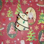 Брошь "Котик-елочка" под серебро,эмаль