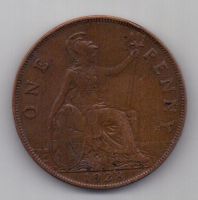 1 пенни 1928 г. Великобритания