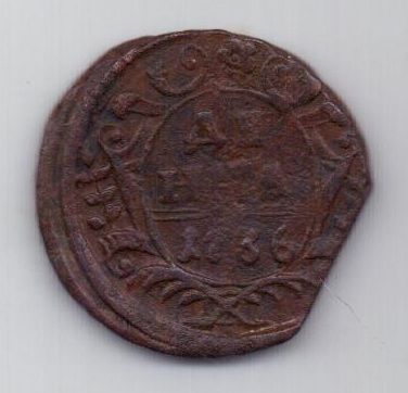 деньга 1736 г.