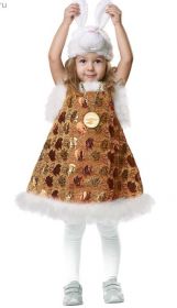 Карнавальный костюм "Зайка" , 3-6 лет, рост 104-120 см