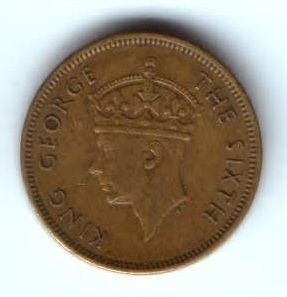 10 центов 1950 г. Гонконг