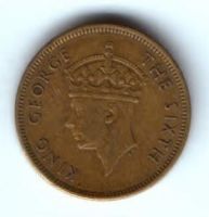 10 центов 1950 г. Гонконг
