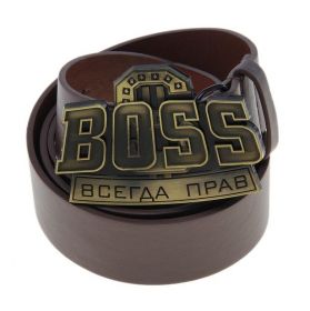 Ремень мужской с пряжкой "Босс"