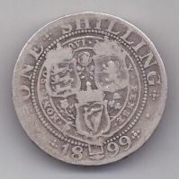 1 шиллинг 1899 г. Великобритания