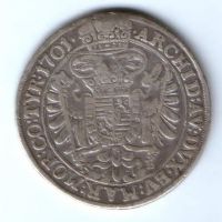 1/2 талера 1701 г. Венгрия Священная Римская Империя