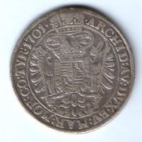 1/2 талера 1701 г. Венгрия Священная Римская Империя