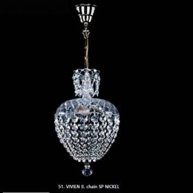 Люстра ART GLASS Вивьен 2 никель спектра