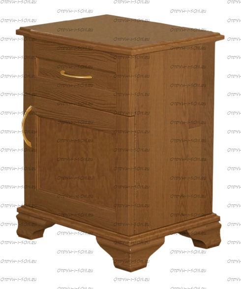 Тумба прикроватная Бажена 1,1 (ВМК Шале) (46х30х65)