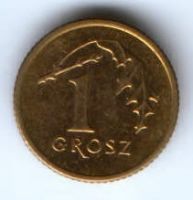 1 грош 2002 г. Польша