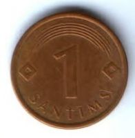 1 сантим 2007 г. Латвия
