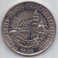 жетон 1935 г. США (штат Калифорния)