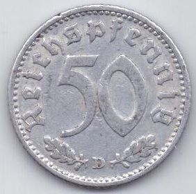 50 пфеннигов 1935 г. D Германия