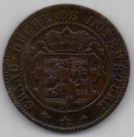 10 сантим 1865 г. Люксембург