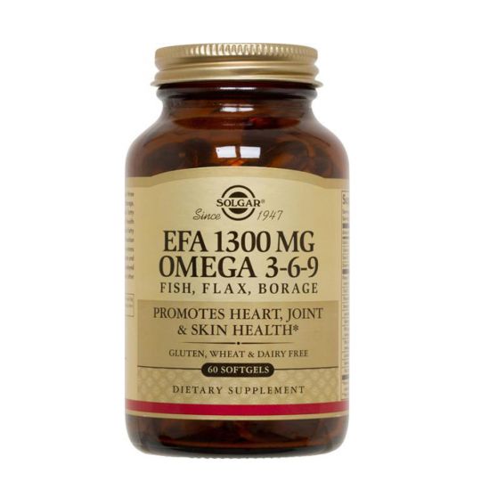 Солгар Комплекс жирных кислот 1300 омега 3-6-9 капс. №60