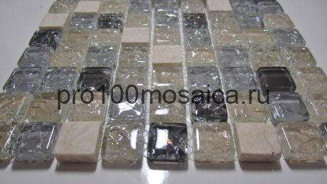 GS100B (8мм) Мозаика серия GLASSTONE,  размер, мм: 300*300 (КерамоГраД)