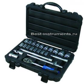 4243-5 Набор инструментов  1/2" 6-гр.10-32 мм FORSAGE, 24 предмета