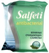 САЛФЕТКИ  ВЛАЖНЫЕ  "SALFETI", АНТИБАКТЕРИАЛЬНЫЕ, 20 ШТ.