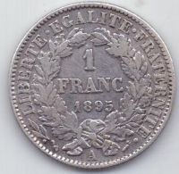 1 франк 1895 г. A Франция