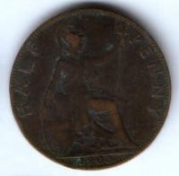 1/2 пенни 1903 г. Великобритания