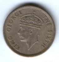 10 центов 1949 г. Малайя и Британское Борнео