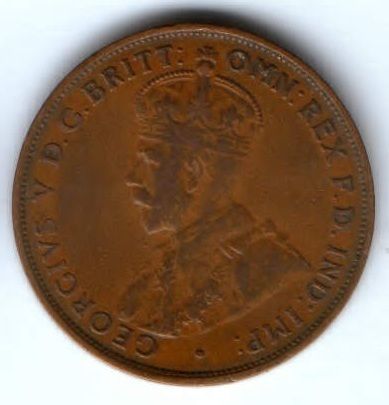 1 пенни 1934 г. Австралия