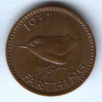 1 фартинг 1937 г. Великобритания