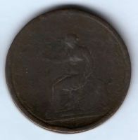 1 пенни 1806 г. Великобритания