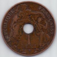 1 цент 1926 г. Индокитай (Франция)