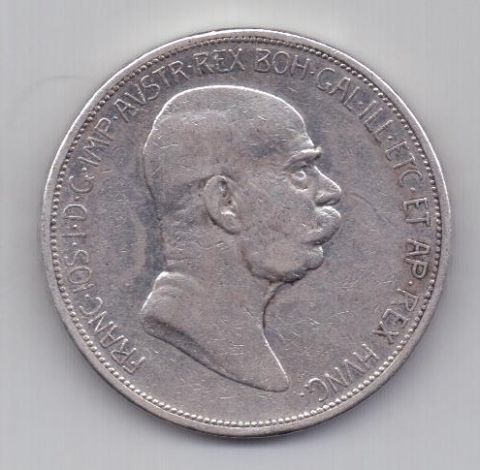 5 крон 1908 г. Австрия