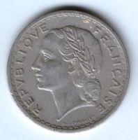 5 франков 1950 г. Франция