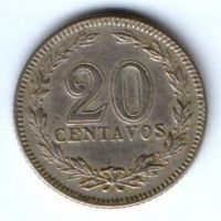 20 сентаво 1920 г. Аргентина