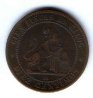 10 сантимов 1870 г. Испания XF