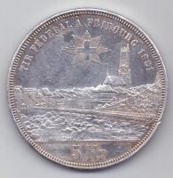 5 франков 1881 г. Швейцария