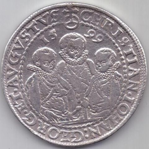 1 талер 1599 г. Саксония (Германия)