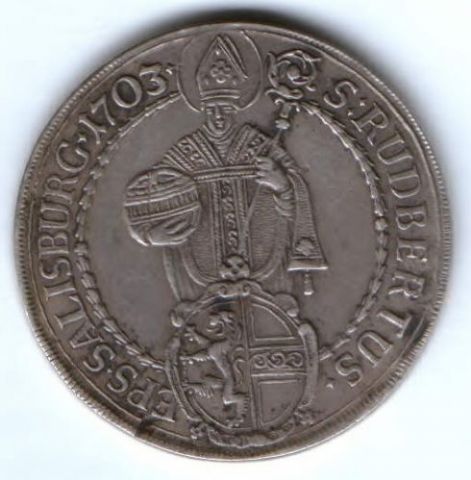 1 талер 1703 г. Зальцбург