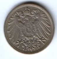 10 пфеннигов 1913 г. F Германия XF
