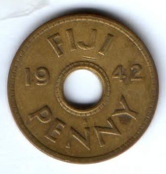 1 пенни 1942 г. Фиджи