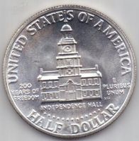 1/2 доллара 1976 г. UNS США