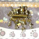 Брошь "Кондитеру" под золото