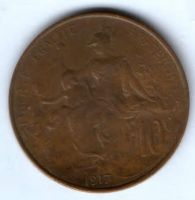 10 сантимов 1917 г. Франция
